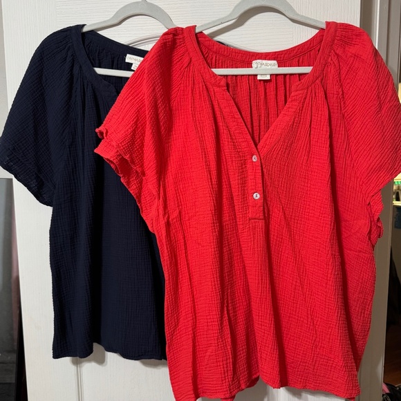 Pair of Cynthia Rowley Cotton Blouses - Picture 1 of 2